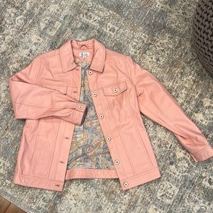 Denim & co. light pink jacket